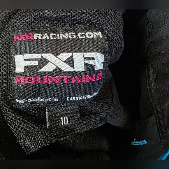 FXR Womens Black/Blue Mountain Soft Shell Jacket Breathable Size 10 - Picture 6 of 6